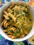 Pasta en salsa de calabaza butternut