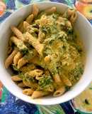 Pasta en salsa de calabaza butternut