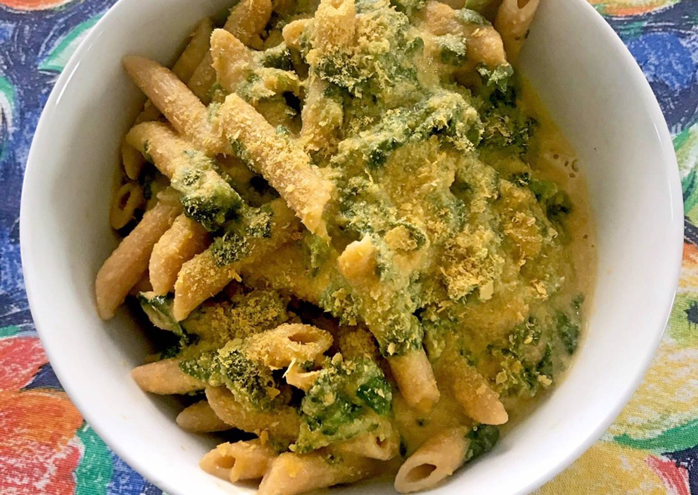 Pasta en salsa de calabaza butternut