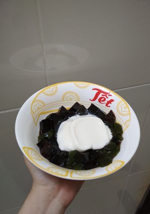 Hình của món Sữa chua sâm sáo.