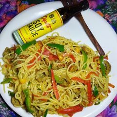 A picture of Kababish Spaghetti.