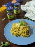 Spaghetti z kurczakiem i pesto