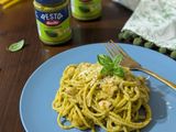 Spaghetti z kurczakiem i pesto