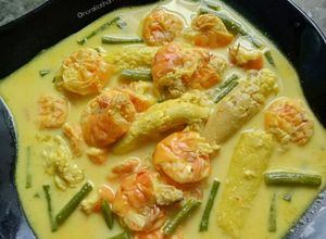 Gambar Udang & Tebu Telur Masak Lemak Cili Padi
