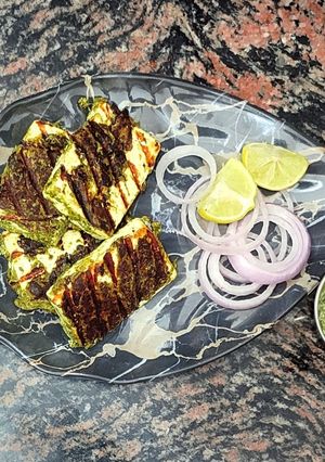 A picture of Hariyali Paneer Tikka 📌.