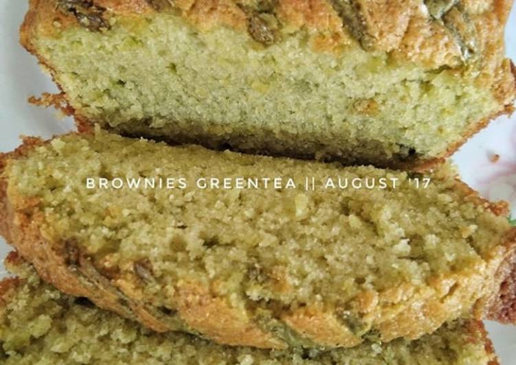 Brownies Greentea (putih telur)