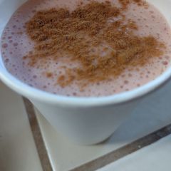 A picture of Grape peach watermelon smoothie.
