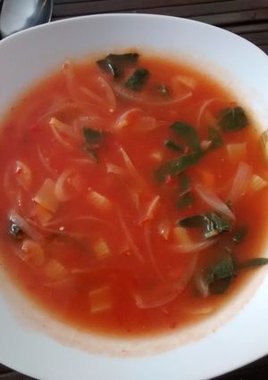 Una foto de Sopa de cebolla