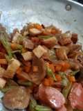 Tongseng pentol sosis wortel buncis