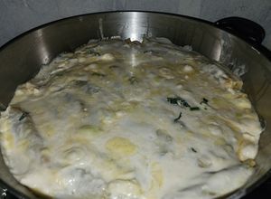 Una foto de Canelones caseros a los 4 quesos