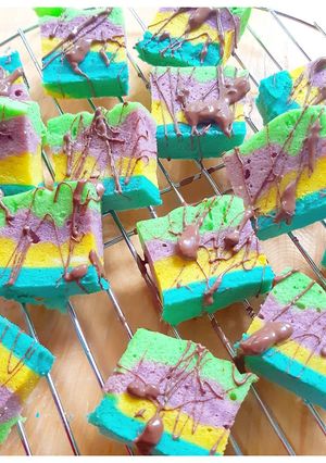 Foto resep Bolu kukus Rainbow