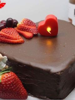 Una foto de Nutella cheesecake San Valentín