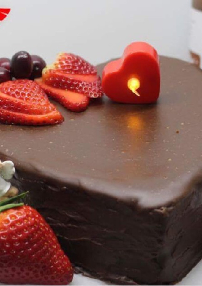 Una foto de Nutella cheesecake San Valentín
