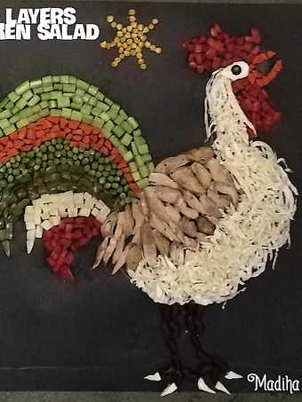 Easy Steps to Prepare 10 layers chicken salad the Delicious Appealing