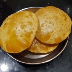 Wheat flour Puri A picture of Wheat flour Puri.