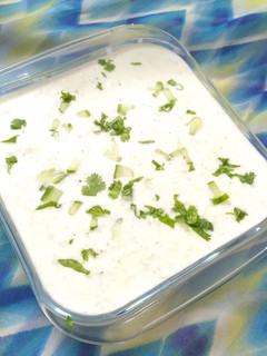A picture of Cucumber Raita.