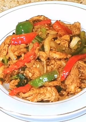 صورة لوصفة صدر الدجاج بالفلفل الحار ⁦🌶️⁩⁦🌶️⁩