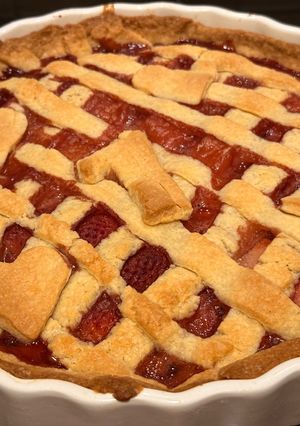 Epres rácsos pite recept fotója
