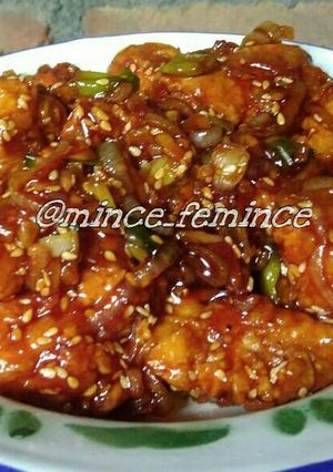 Foto resep Ayam Goreng saus Madu a la mba Mince