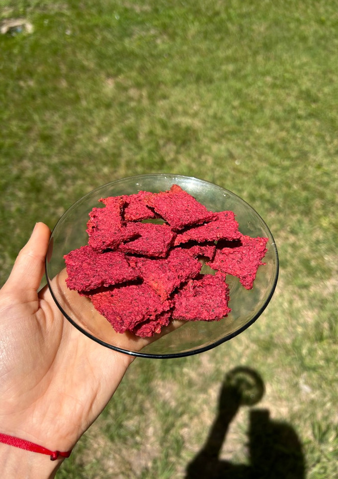Una foto de Crackers de remolacha ♥️