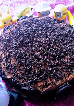 Foto resep Devil chocolate cake with chocolate ganache cream