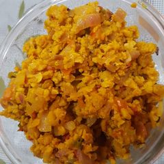A picture of Soyabean ka keema.