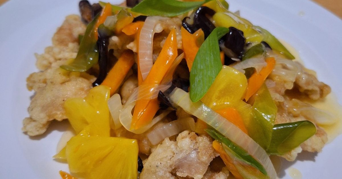 329. Tangsuyuk (Ayam Goreng Saus Asam Manis ala Korea)