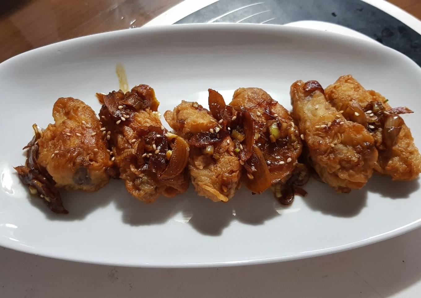 Ayam goreng krispi saus mentega
