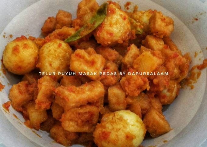 Telur Puyuh Masak Pedas