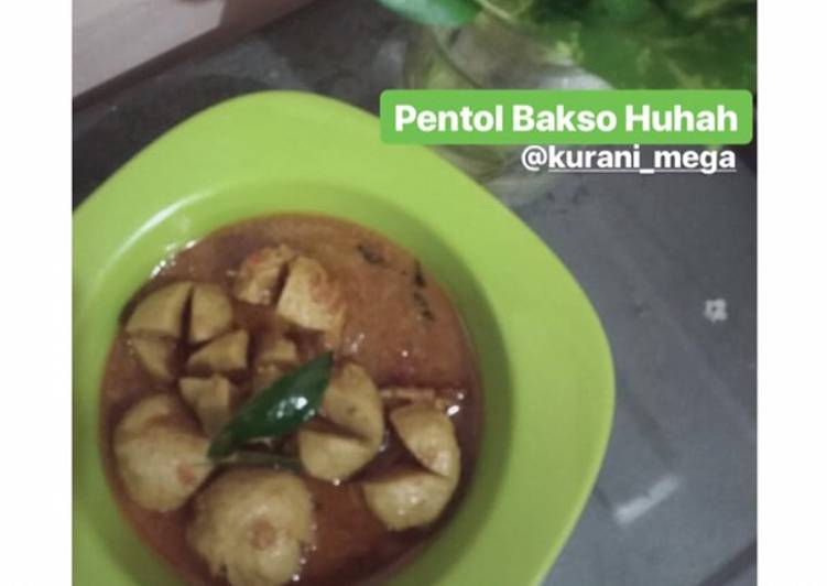 Resep Pentol Bakso Huhah, Enak Banget