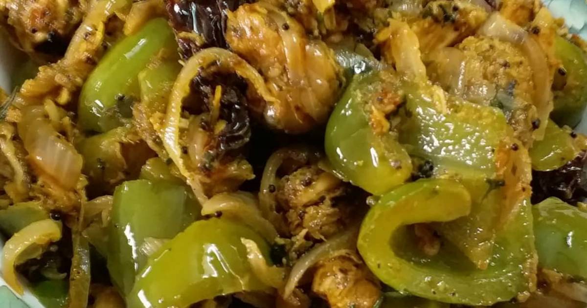 Chicken Bell Pepper Fry Recipe by Rosalyn_Kitchen Cookpad