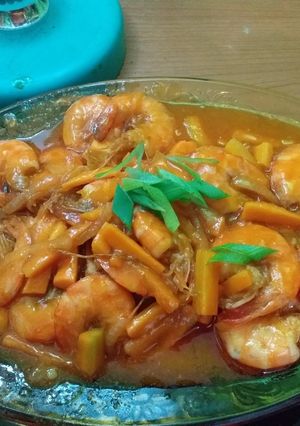 Foto resep Udang asam manis simple