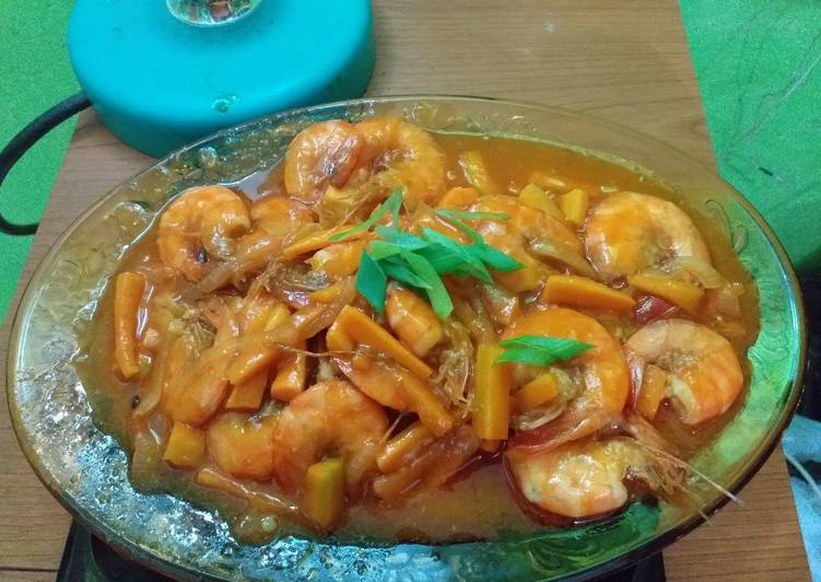 Langkah Mudah untuk Menyiapkan Udang asam manis simple, Bikin Ngiler