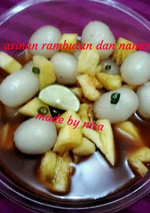Foto resep Asinan rambutan dan nanas