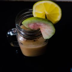 A picture of Guava-Mosambi Mocktail.