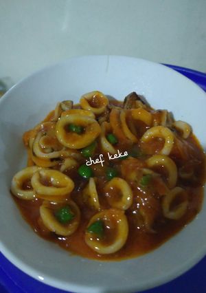 Foto resep Cumi saos belibis ala keke
