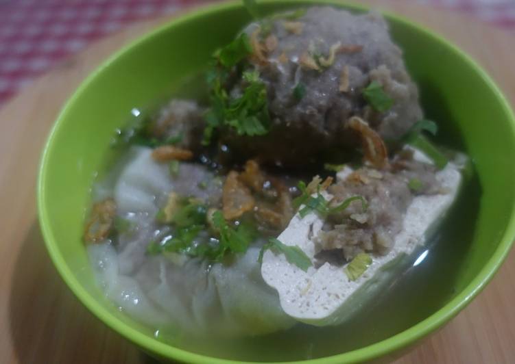 Resep Bakso Malang Rumahan tanpa Pengenyal dan Non MSG