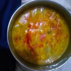 A picture of Lauki chana dal.