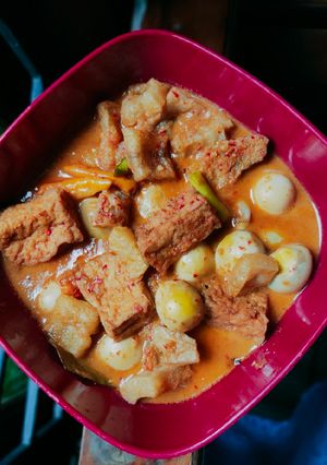 Foto resep Sambel goreng krecek tahu telur