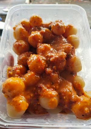 Foto resep Cilok maizena empuk sambal pecel