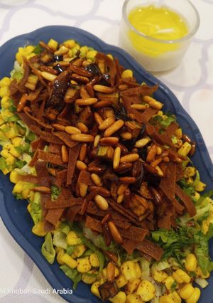 A picture of Fattah salad.