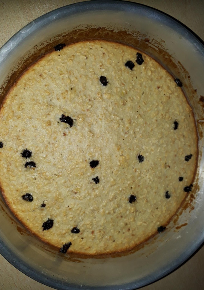 Una foto de Budín de Avena, Limón y chocolate