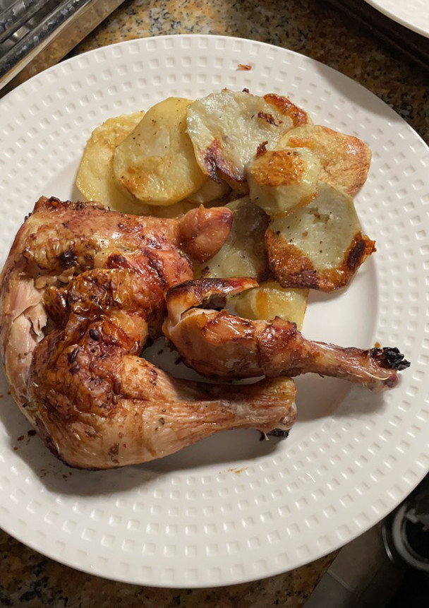 Una foto de Pollo al horno