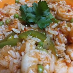 A picture of Easy Prawn and Rice Skillet.