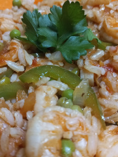A picture of Easy Prawn and Rice Skillet.