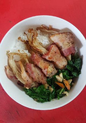 Foto resep Bacon Enoki Lada Hitam