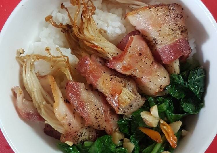 Resep Bacon Enoki Lada Hitam yang Menggugah Selera