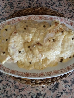 Una foto de Filetes de pavo a la pimienta verde