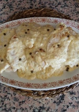 Una foto de Filetes de pavo a la pimienta verde