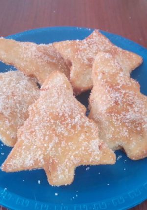 Una foto de Buñuelitos de Navidad rellenos